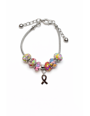 Chronic &amp; Invisible Illness Rainbow Ribbon Autism, General Health Awareness Bracelet