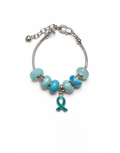 Chronic &amp; Invisible Illness Teal Ribbon Mental Health Awareness Bracelet