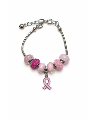 Chronic &amp; Invisible Illness Pink Ribbon General Health Awareness Bracelet