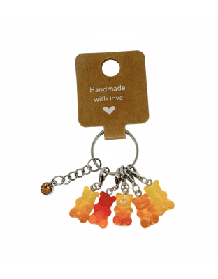 Handmade Orange Gummy Bear Stitch Markers Supporting &amp; Spreading Awareness Chronic Invisible Rare Disease