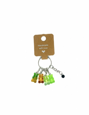 Handmade Green Gummy Bear Stitch Markers Supporting &amp; Spreading Awareness Chronic Invisible Rare Disease