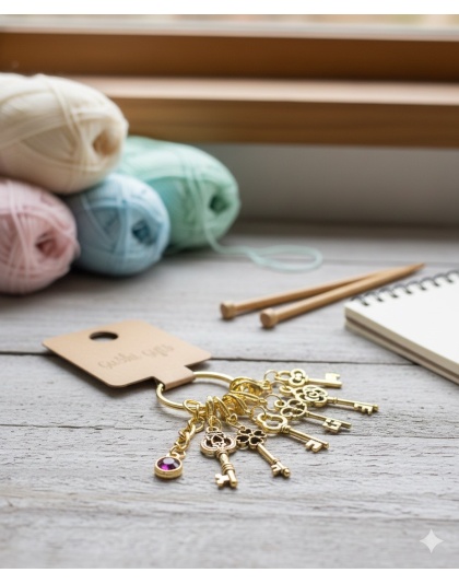 Handmade Key Stitch Markers Supporting &amp; Spreading Awareness Chronic Rare &amp; Invisible Disease