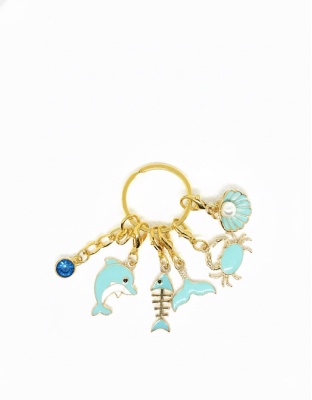 Handmade Ocean Life Light Blue Awareness Stitch Markers Supporting &amp; Spreading Awareness Chronic Rare Disease