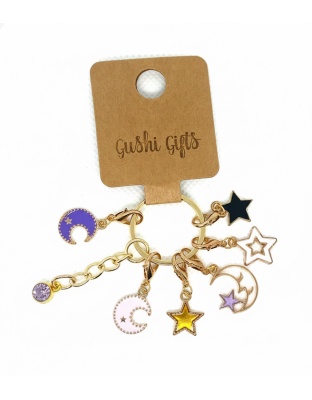 Handmade Celestial Stitch Markers Supporting &amp; Spreading Awareness Chronic Rare &amp; Invisible Disease