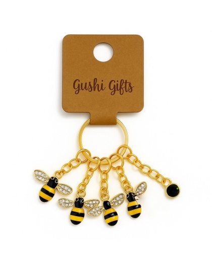 Handmade Bumblebee Stitch Markers Supporting &amp; Spreading Awareness Chronic Rare &amp; Invisible Disease Awareness