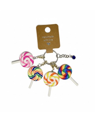 Handmade Pink Orange Yellow Multicolored Lollipop Stitch Markers Supporting &amp; Spreading Awareness Chronic Rare &amp; Invisible Disease Awareness