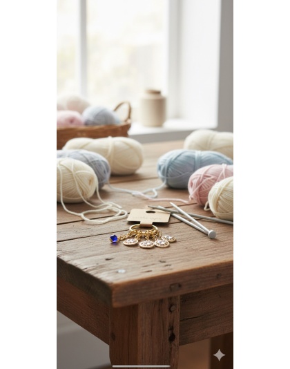 Handmade Golden Sunshine Stitch Markers Supporting &amp; Spreading Awareness Chronic Rare &amp; Invisible Disease Awareness