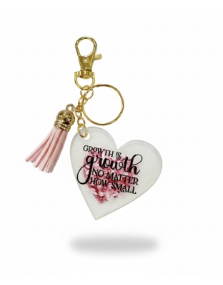 Handmade Growth Is Growing Awareness Keychain Chronic &amp; Invisible Illness Support