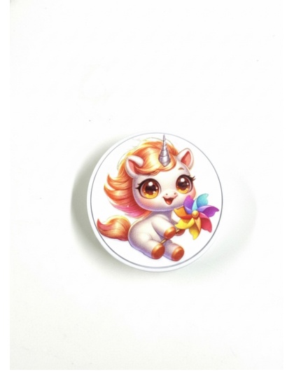 Unicorn Rainbow Pinwheel Support Phone Grip Holder Warrior Surviver Chronic Rare Invisible Illness