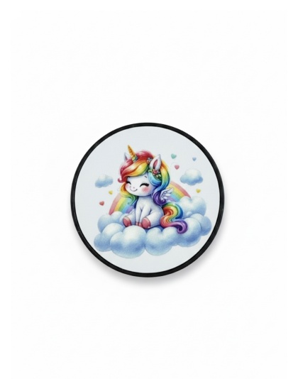 Rainbow Unicorn on a Cloud Support Red Phone Grip Holder Warrior Surviver Chronic Rare Invisible Illness