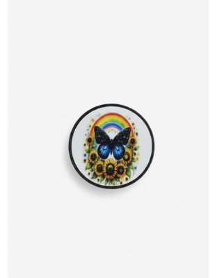 Butterfly by a Rainbow Phone Grip Holder Warrior Surviver Chronic Rare Invisible Illness