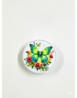 Green Butterfly Support Phone Grip Holder Warrior Surviver Chronic Rare Invisible Illness