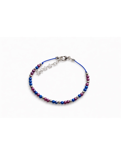 “I Am a Unicorn” Blue &amp; Purple Morse Code Bracelet – Rare Disease, Chronic &amp; Invisible Illness Awareness Jewelry Mental Health