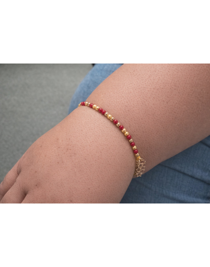 “I Am a Unicorn” Red &amp; Yellow Morse Code Bracelet – Rare Disease, Chronic &amp; Invisible Illness Awareness Jewelry