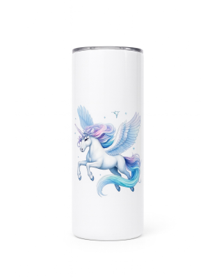 Flying Unicorn Stainless Steel Tumbler – Inspirational Drinkware 20oz Insulated Cup Supporter Survivor