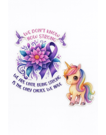 You Don't Know How Strong You Are... Unicorn Purple Travel Mug Rare, Chronic &amp; Invisible Illness Awareness and Support