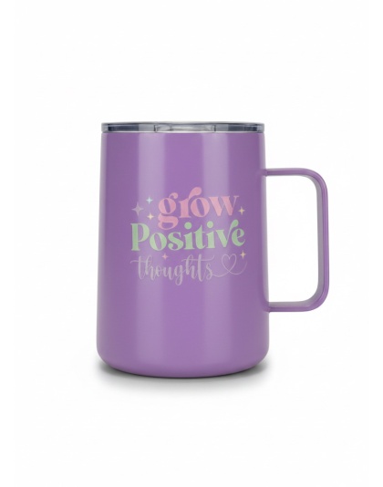 Grow Positive Thoughts Multicolored Butterflies Purple Travel Mug Rare, Chronic &amp; Grow Positive Thoughts Unicorn Invisible Illness Awareness and Support