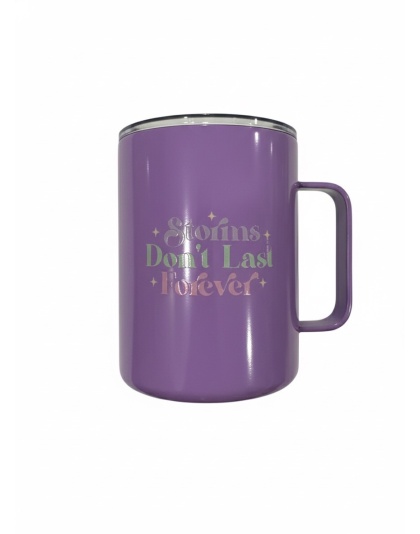 Storms Don't Last Forever Butterfly Purple Travel Mug Rare, Chronic &amp; Grow Positive Thoughts Unicorn Invisible Illness Awareness and Support