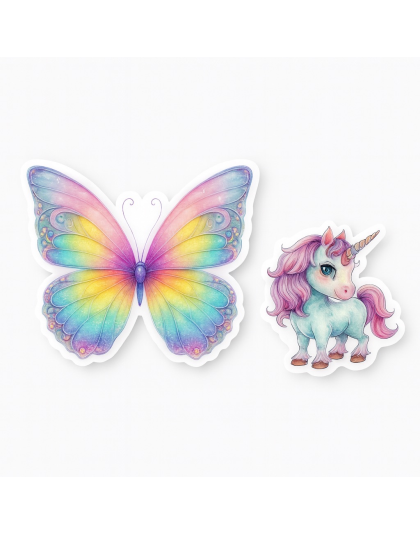 Rainbow Butterfly Blue Travel Mug Rare, Chronic &amp; Grow Positive Thoughts Unicorn Invisible Illness Awareness and Support