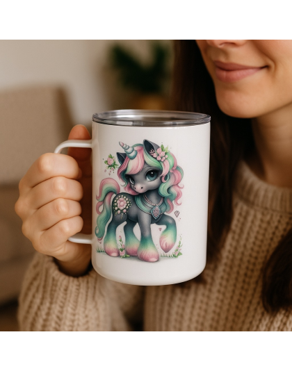 Your Feelings Are Valid White Travel Mug Rare, Chronic &amp; Grow Positive Thoughts Unicorn Invisible Illness Awareness and Support
