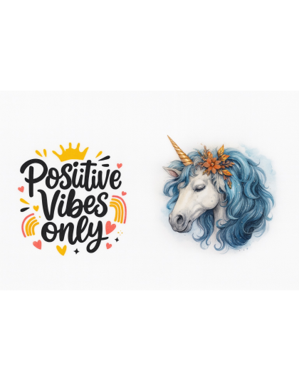 Positive Vibes Only Pink Travel Mug Rare, Chronic &amp; Grow Positive Thoughts Unicorn Invisible Illness Awareness and Support