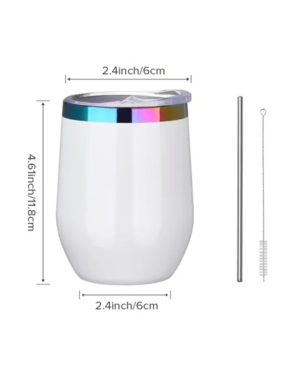 Blue Teal Unicorns White Travel Cup w/ Iridescent Rim Rare, Chronic &amp; Grow Positive Thoughts Unicorn Invisible Illness Awareness and Support