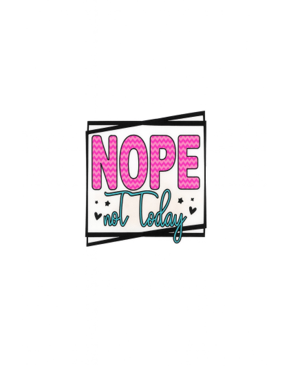 Nope Not Today Light Blue Mini Tumbler Keychain Pill Holder Purse &amp; Bag Accessory Support &amp; Spread Awareness