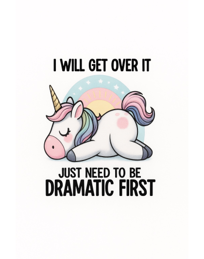 I Will Get Over It Just Need To Be Dramatic First Blue Mini Tumbler Keychain Pill Holder Purse &amp; Bag Accessory Support &amp; Spread Awareness