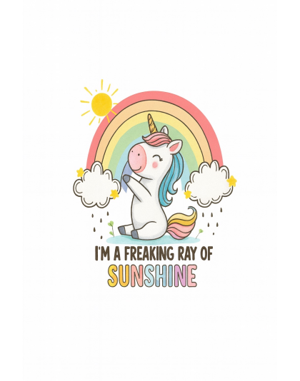 I'm A Freaking Ray Of Sunshine Beige Mini Tumbler Keychain Pill Holder Purse &amp; Bag Accessory Support &amp; Spread Awareness