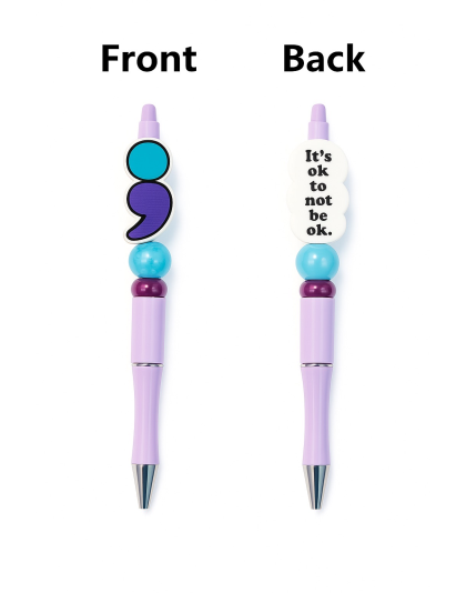 Handmade Decorative Semicolon Pen Cute, Fun &amp; Full of Heart Support &amp; Awareness
