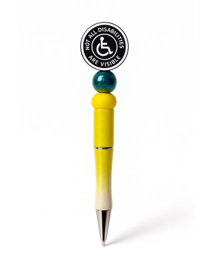 Handmade Not All Disabilities Are Visible Cute, Fun &amp; Full of Heart Support &amp; Awareness