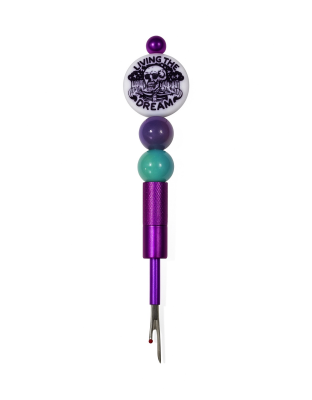 Handmade Purple Living The Dream Seam Ripper For Crafter Support Chronic, Rare&amp; Invisible Illness Awareness
