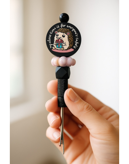 Handmade My Alone Time If For Everyone's Safety Black Seam Ripper For Crafter Support Chronic, Rare&amp; Invisible Illness Awareness