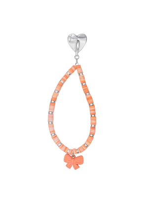 Handmade Orange Beaded Phone Strap Bag Zipper Accessory Chronic Rare Invisible Illness Support &amp; Awareness