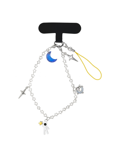 Handmade Celestial Chain Phone Bag Zipper Accessory Chronic Rare Invisible Illness Support &amp; Awareness