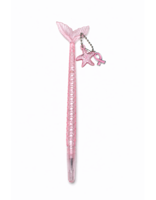 Handmade Pink Ribbon Mermaid Pen Cute, Fun &amp; Full of Heart Support &amp; Awareness