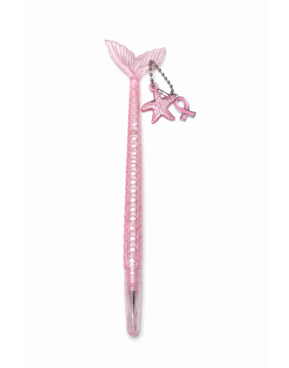 Handmade Pink Ribbon Mermaid Pen Cute, Fun &amp; Full of Heart Support &amp; Awareness