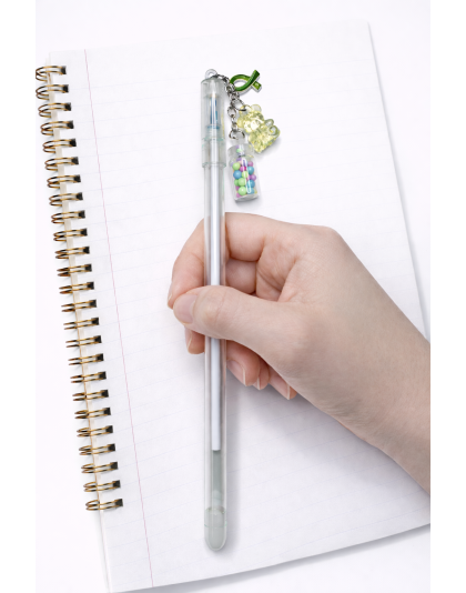 Handmade Green Ribbon Butterfly Pen Cute, Fun &amp; Full of Heart Support &amp; Awareness