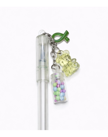 Handmade Green Ribbon Butterfly Pen Cute, Fun &amp; Full of Heart Support &amp; Awareness
