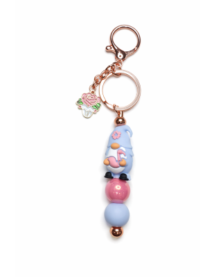 Handmade Gnome Keychain Charm Supporting Invisible Illness Awareness