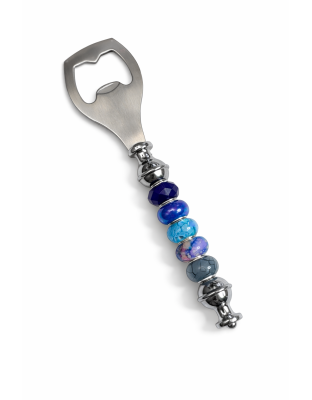 Handmade Blue Beaded Bottle Opener Supporting Awareness For Chronic Rare &amp; Invisible Illnesses