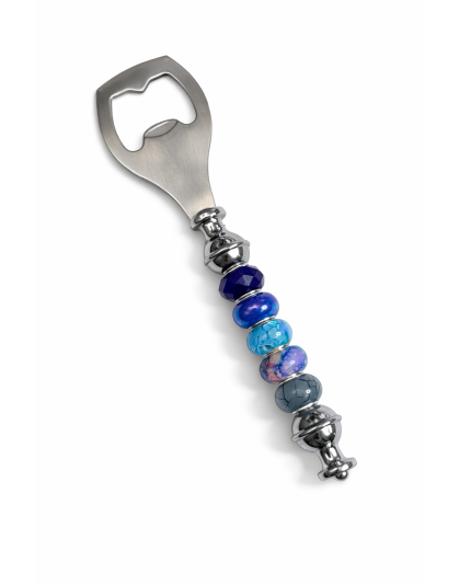 Handmade Blue Beaded Bottle Opener Supporting Awareness For Chronic Rare &amp; Invisible Illnesses