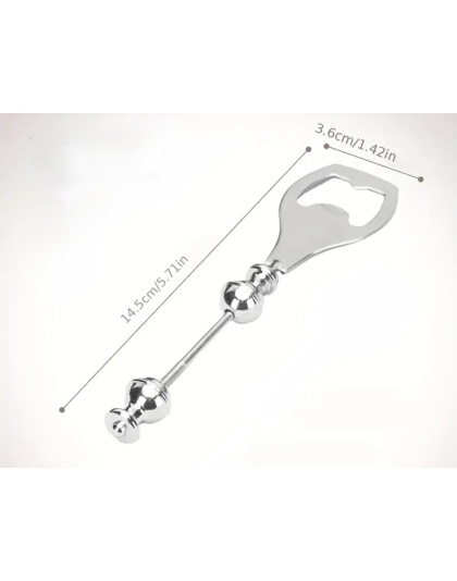 Handmade Black &amp; White Beaded Bottle Opener Supporting Awareness For Chronic Rare &amp; Invisible Illnesses