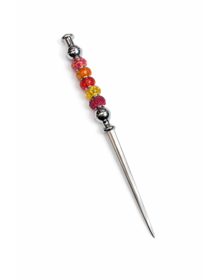 Handmade Orange Beaded Letter Opener Support &amp; Awareness Chronic Rare &amp; Invisible Diseases