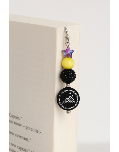 Handmade To The Stars Who Listen Yellow  Black Purple Magical Star Metal Bookmark Supporting Rare Invisible &amp; Chronic Illness Awareness