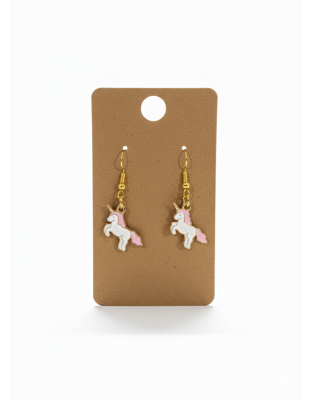 Unicorn Dangling Earrings Supporting Awareness for Chronic Rare and Invisible Illnesses