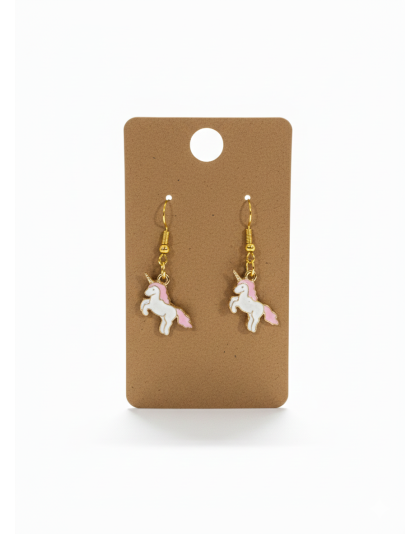 Unicorn Dangling Earrings Supporting Awareness for Chronic Rare and Invisible Illnesses