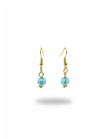 Teal Dangling Earrings Supporting Awareness for Chronic Rare and Invisible Illnesses