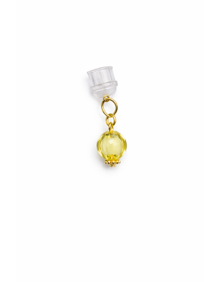 Yellow Ball Phone Charm Plug-In Accessory Chronic Rare Invisible Illness Awareness &amp; Support
