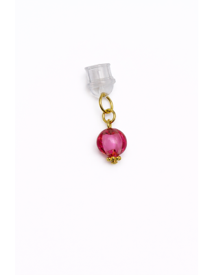 Pink Ball Phone Charm Plug-In Accessory Chronic Rare Invisible Illness Awareness &amp; Support